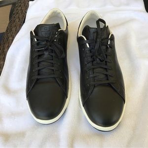 COLE HAAN MEN’S GRAND PRO BLACK LEATHER SNEAKERS